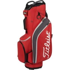 Titleist Cart 14 Cartbag 2022, Rot/grau
