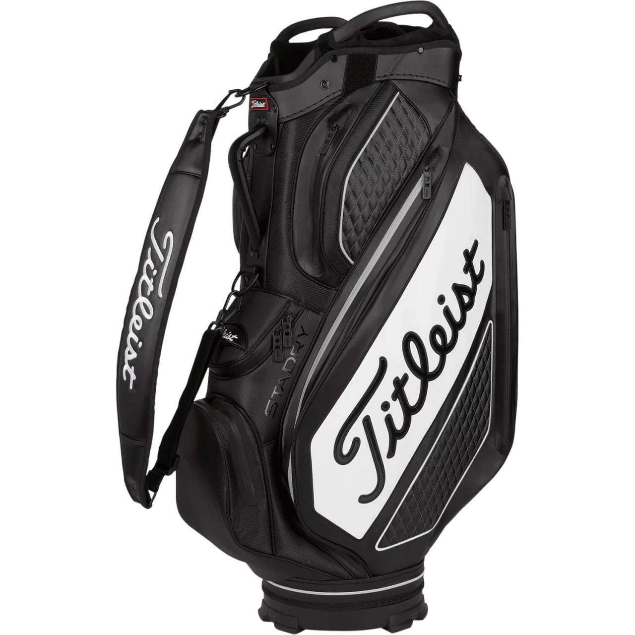 Titleist Cartbag Premium StaDry Tour Collection, Schwarz/weiß