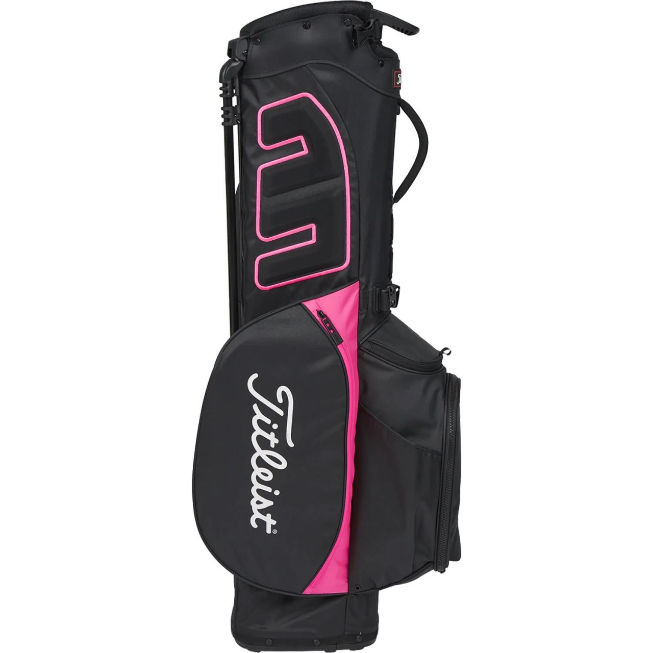 Titleist Standbag Players 4, Schwarz/rosa – Bild 3