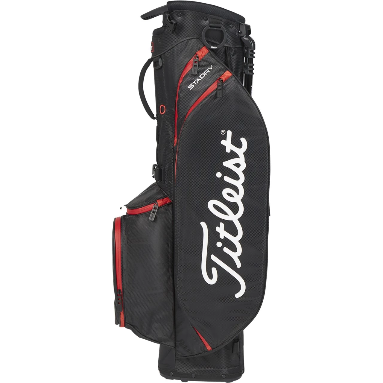 Titleist Standbag Players 4 StaDry™, Schwarz/rot – Bild 2