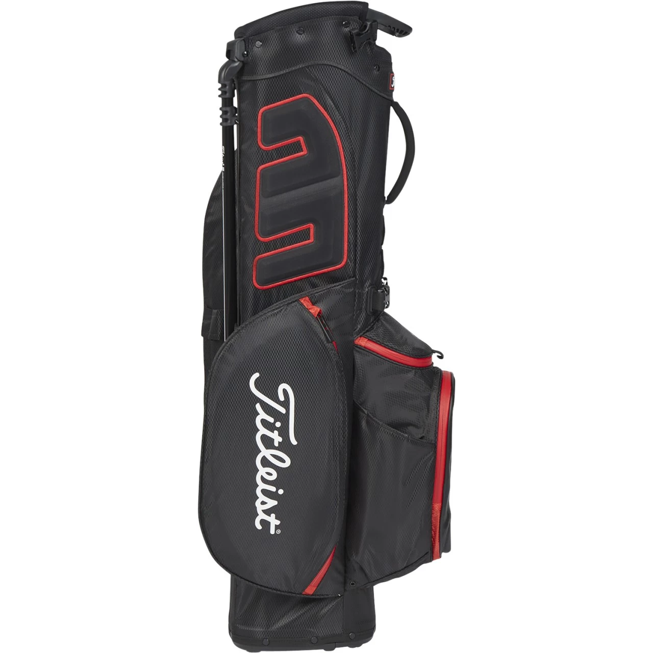 Titleist Standbag Players 4 StaDry™, Schwarz/rot – Bild 4